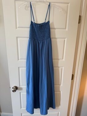ZSUPPLY Blue Smocked Maxi Dress